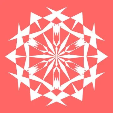White snowflake Stock Illustration