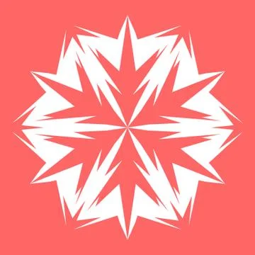 White snowflake Stock Illustration