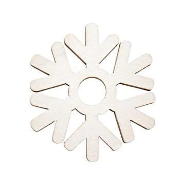 White Snowflake Isolated on Transparent Background Winter Christmas Decoration Stock Photos