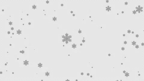 White snowflake rainfall animation. snow microscopic for christmas Stock Footage 269430961