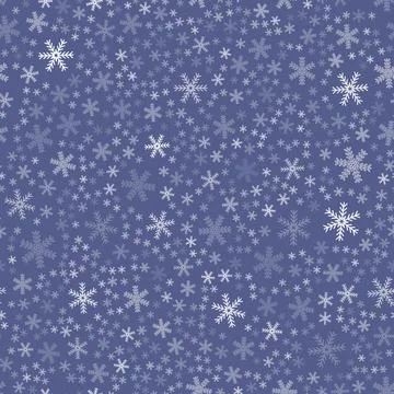 White snowflake seamless pattern on purple, geometric snowflake simple design Stock Illustration
