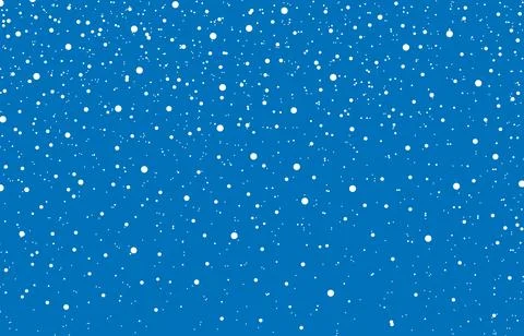 White snowflakes abstract texture on blue background for seasonal decoration  Stock Illustration