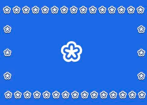 White snowflakes on a blue Stock Illustration