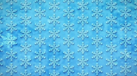 White Snowflakes on a Blue, Loopable Seamless Motion Background Stock Footage 50453097