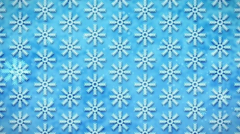 White Snowflakes on a Blue, Loopable Seamless Motion Background Stock Footage 50453121