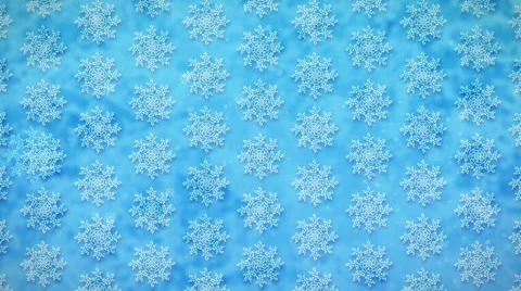 White Snowflakes on a Blue, Loopable Seamless Motion Background Stock Footage 50453131