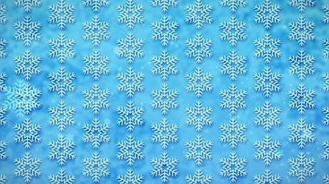 White Snowflakes on a Blue, Loopable Seamless Motion Background Stock Footage 50453135