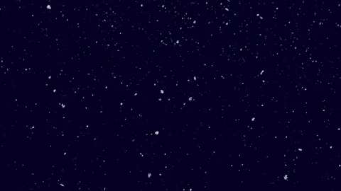 White snowflakes falling against a dark blue background. Stock Footage 315268043