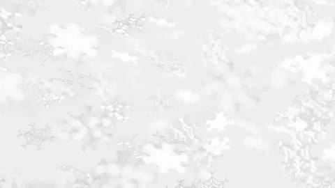 White snowflakes falling and rotating on a light background. Stock Footage 164872541