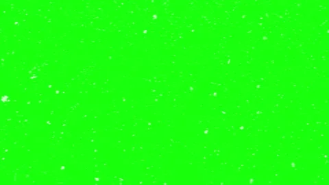 White snowflakes falling on a green screen. Stock Footage 315187928