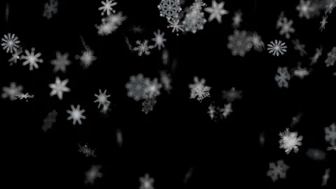 White snowflakes falling slowly winter season holiday festive overlay 스톡 동영상 344690007