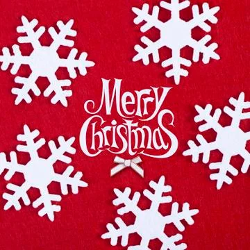 White snowflakes Stock Illustration