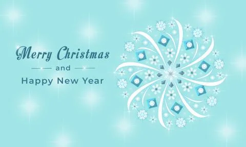 White Snowflakes Illustrazione stock