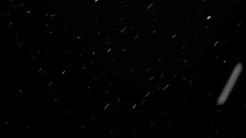 White snowflakes in the night sky Stock Footage 302155295