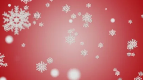 White snowflakes particles move down, background Stock Footage 70426893