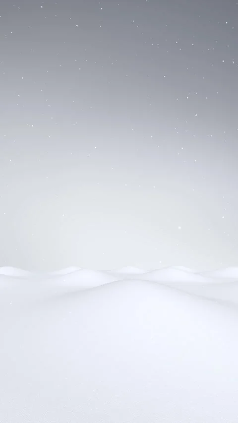 White snowy landscape with looping snowfall animation 库存影片 337736524