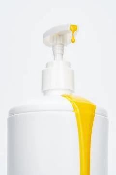 White soap dispenser Stock Photos