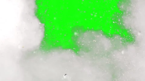 White soap foam bubbles overlay. Cleaning detergent suds texture on green Stock Footage 340943029