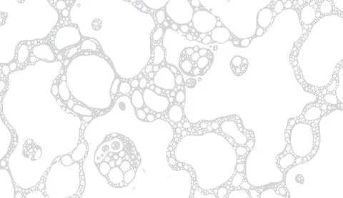 White soap foam texture with bubbles for clean and fresh design background Stockillustratie