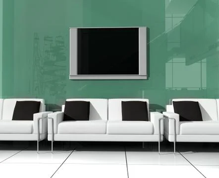 White sofa Stock Illustration
