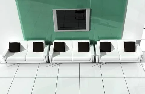 White sofa Stock Illustration