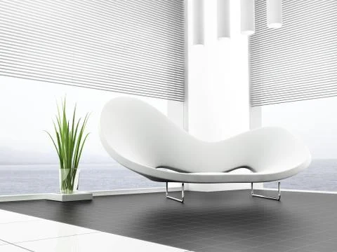 White sofa Stock Illustration