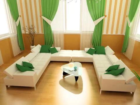 White sofa Stock Illustration