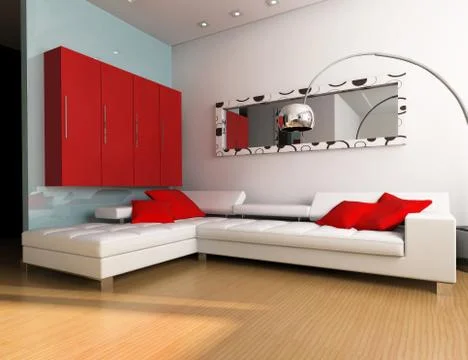 White sofa Stock Illustration