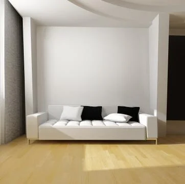 White sofa Stock Illustration