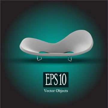 White sofa Stock Illustration