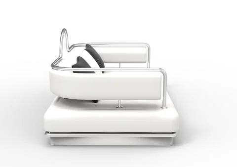 White Sofa - Side View イラスト素材