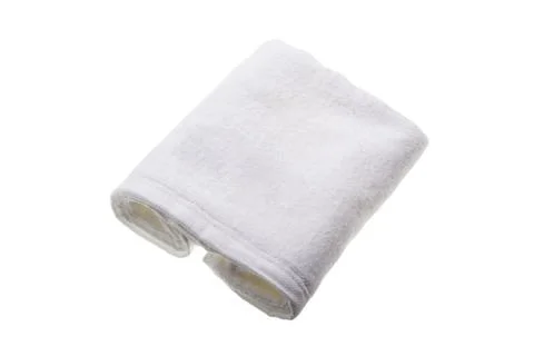 White soft hand towel 스톡 사진