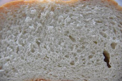 White soft inner side of bread Stock Photos