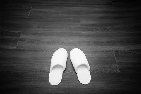White soft slippers Photos
