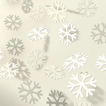 White softflakes Stock Illustration