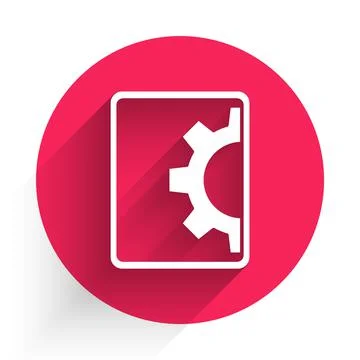 White Software, web development, programming concept icon isolated with long Illustration