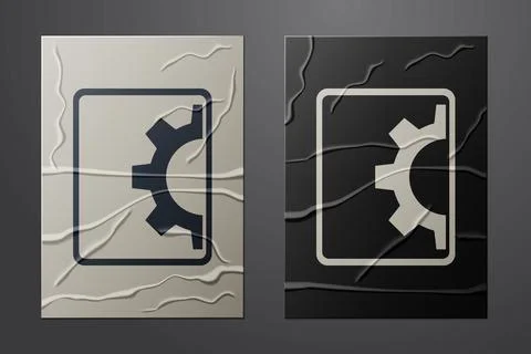 White Software, web development, programming concept icon isolated on crumpled Illustration