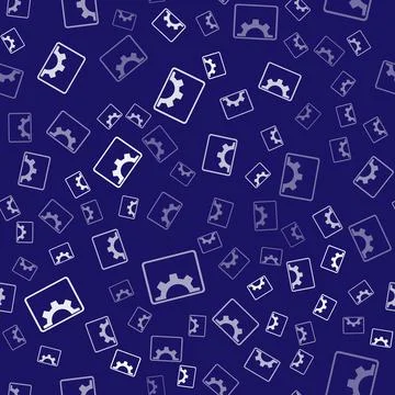 White Software, web development, programming concept icon isolated seamless Illustration