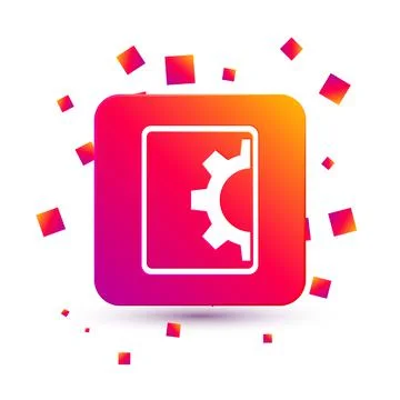 White Software, web development, programming concept icon isolated on white Illustration