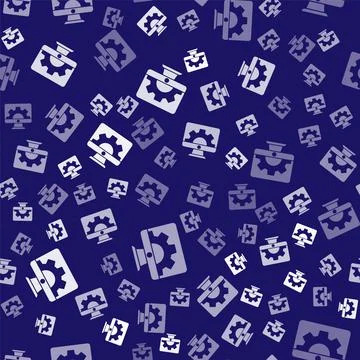 White Software, web development, programming concept icon isolated seamless Stock Illustration