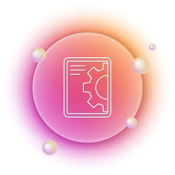 White Software, web development, programming concept icon isolated on white.. Illustrazione stock