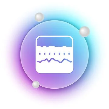 White Soil ground layers icon isolated on white background. Blue and purple.. Stock Illustration