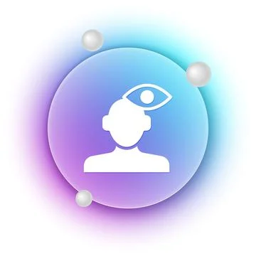 White Solution to the problem in psychology icon isolated on white backgrou.. Stockillustratie