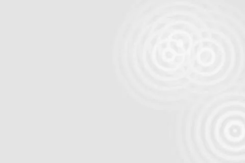 White sound waves oscillating with circle ring on gray backdrop, abstract bac Stock Illustration