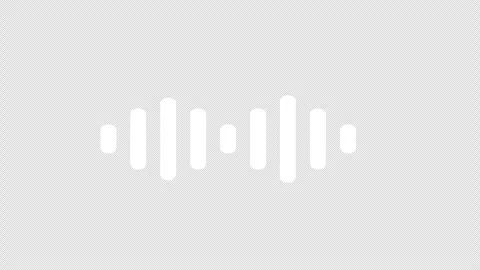 White soundwave or audio waveform symbol on a black background, representin.. Stock Footage 310534013