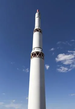 White space rocket Stock Photos