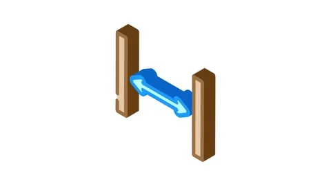 White space ux ui design isometric icon animation Stock Footage 327287784