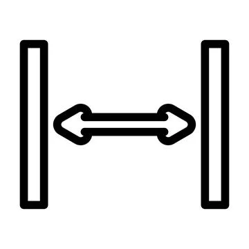 White space ux ui design line icon vector illustration Stock Illustration