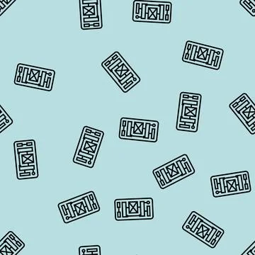 White space ux ui design line seamless pattern Illustrazione stock