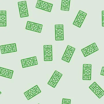 White space ux ui design glyph seamless pattern Stock Illustration